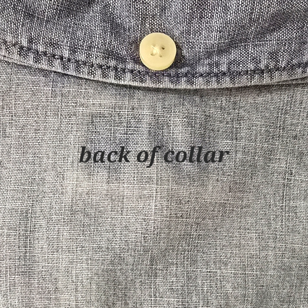 J. Crew Clasic Denim Chambray Button-Up Roll Tab Sleeves Shirt Size S - Picture 8 of 10